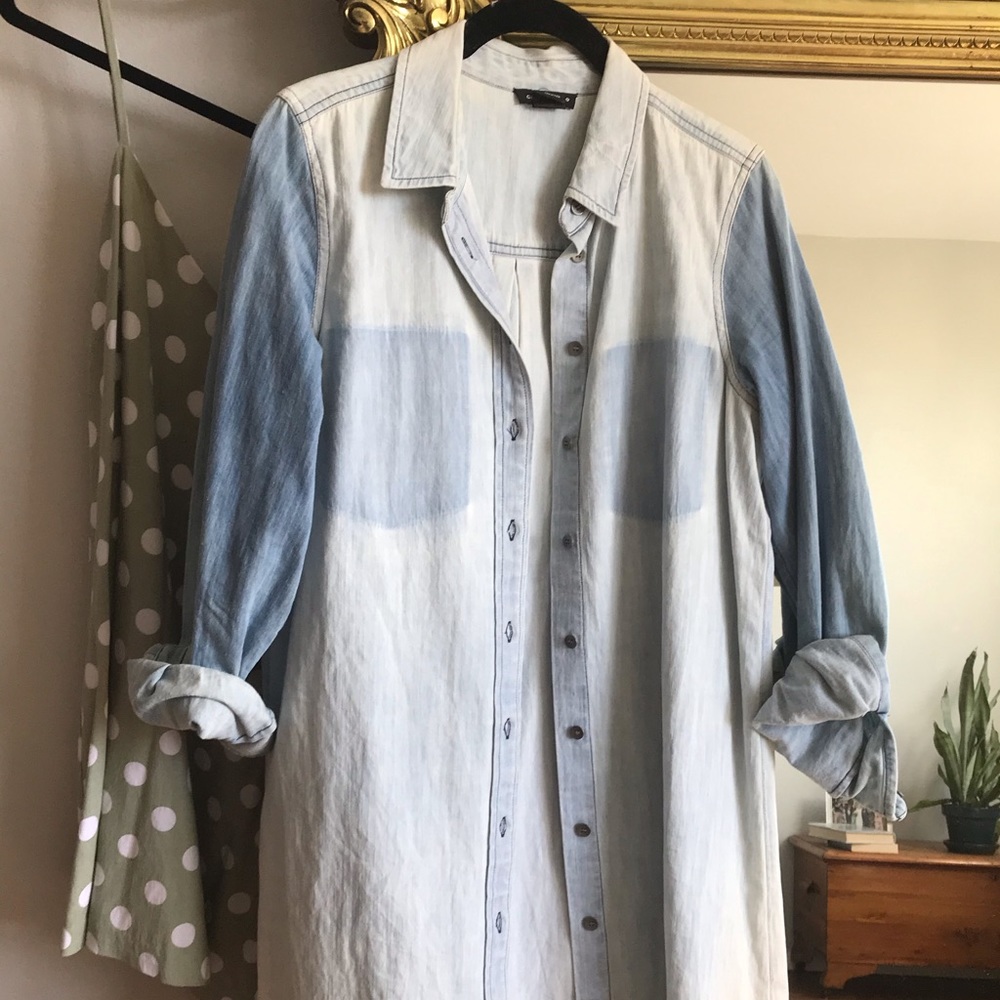 Club Monaco Denim Shirtdress